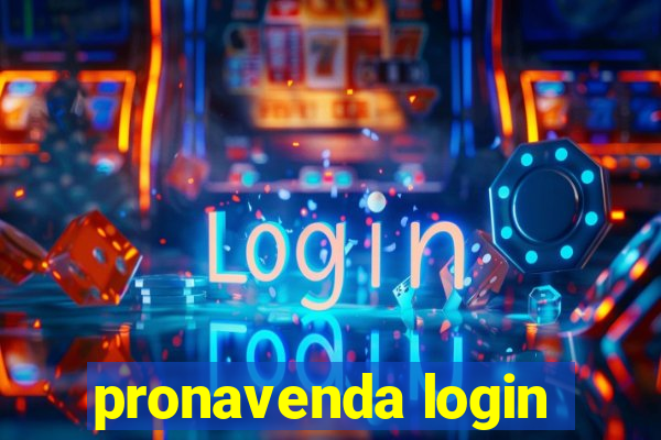 pronavenda login