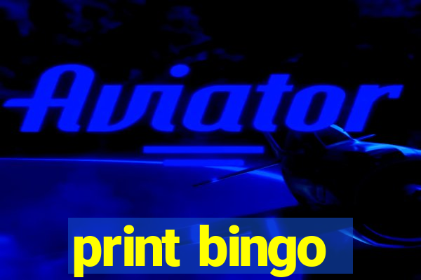 print bingo