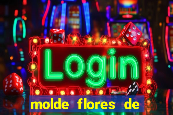 molde flores de papel para imprimir